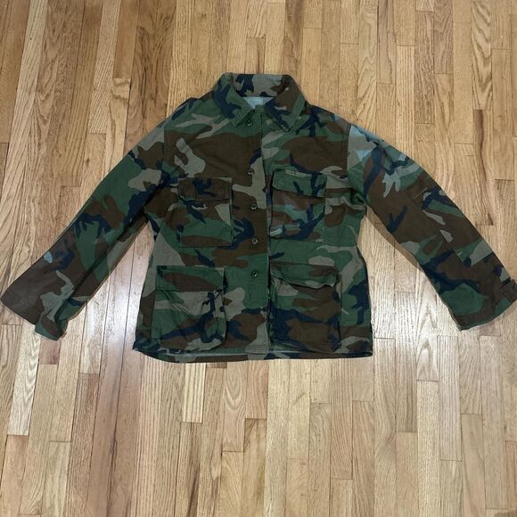 Other - Vintage 1985 Mil Spec Woodland Print Camo Jack